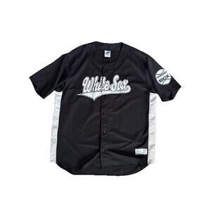 Chicago White Sox MLB Baseball Jersey Mens XL Black Dynasty Series Button Up